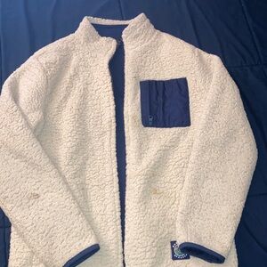 Boys SZ XL-GAP Cream and Navy Kids Jacket